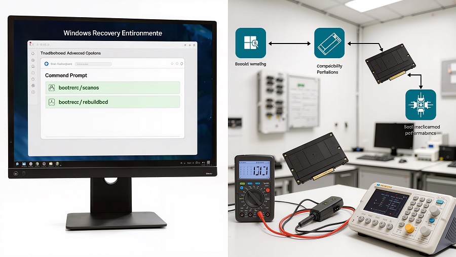 Windows boot repair commands after cloned SSD migration
